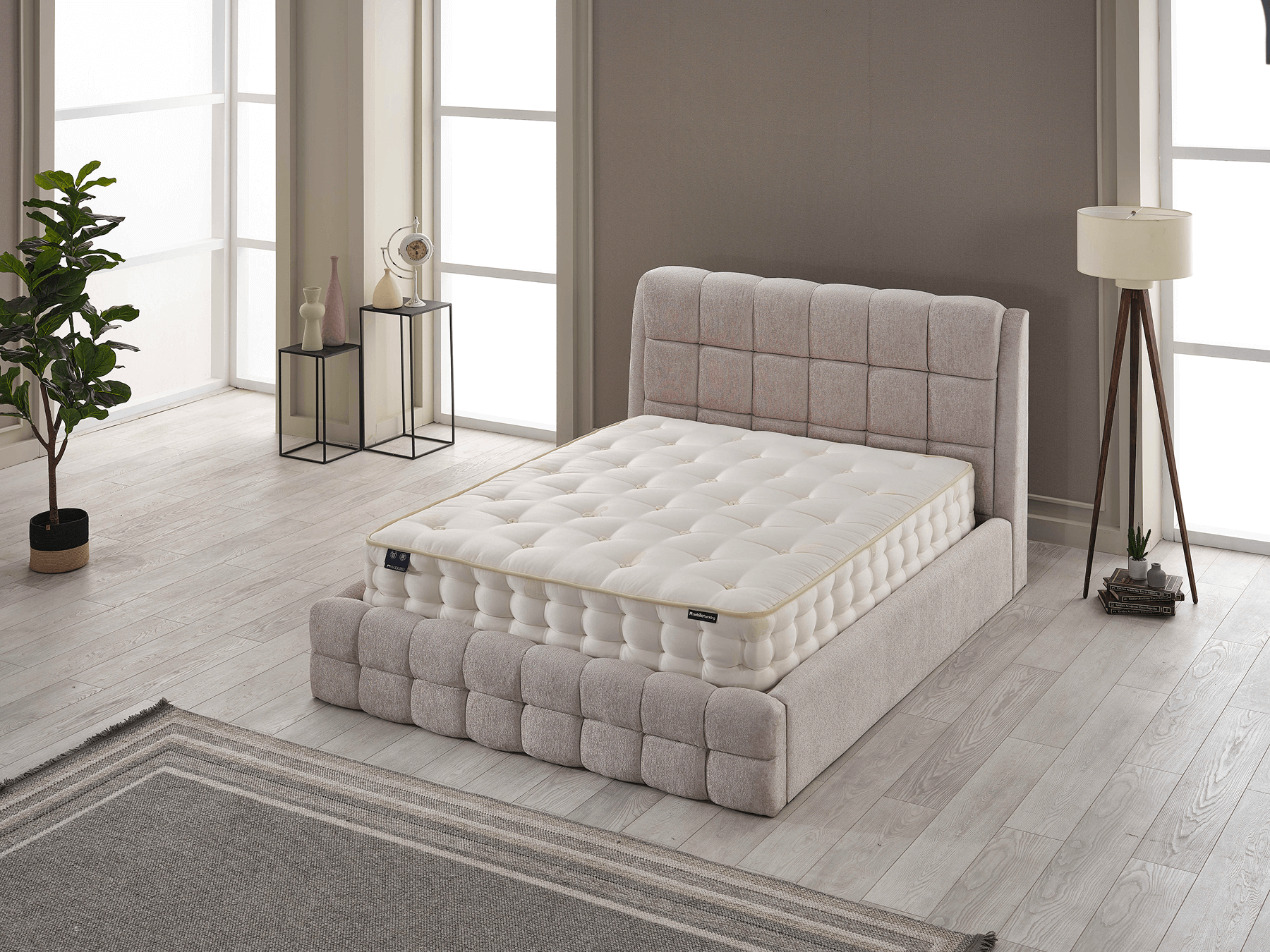 Maxel Baza, modern tasarımı ve sağlam yapısı ile yatak odalarına şıklık ve konfor katarken, dayanıklı malzemeleri sayesinde uzun ömürlü kullanım sunar