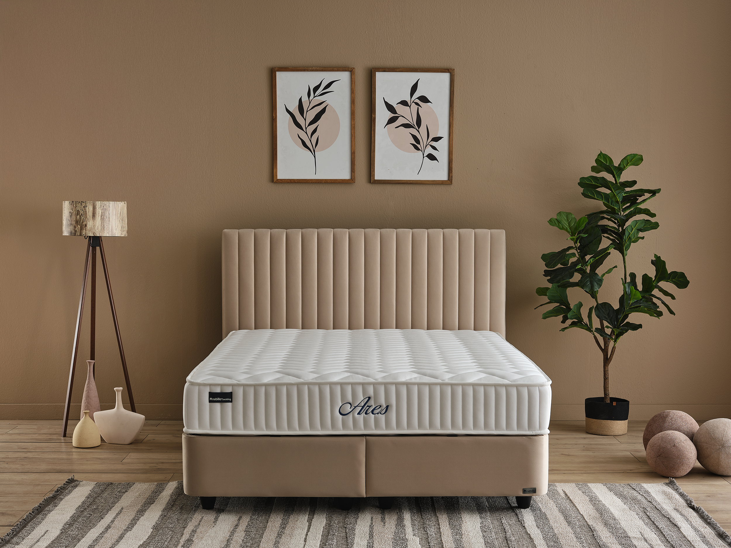 Nebilla Ares çift kişilik ortopedik yatak – torba yaylı orta sert yapısı ve OEKO-TEX kumaşıyla sağlıklı uyku için konforlu model