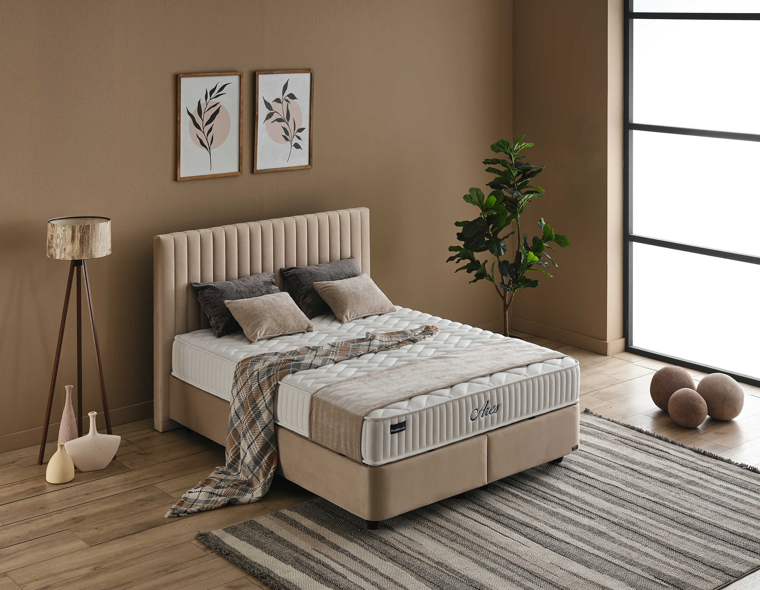 Nebilla Bedding Ares ortopedik torba yaylı yatak – orta sert yapısı, çift ve tek kişilik seçenekleriyle sağlıklı ve konforlu uyku