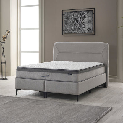 Bel ve omurga desteği sunan Sleep Pro Yatak, pocket yay sistemi ve yumuşak ped yüzeyiyle konforlu bir uyku sunar